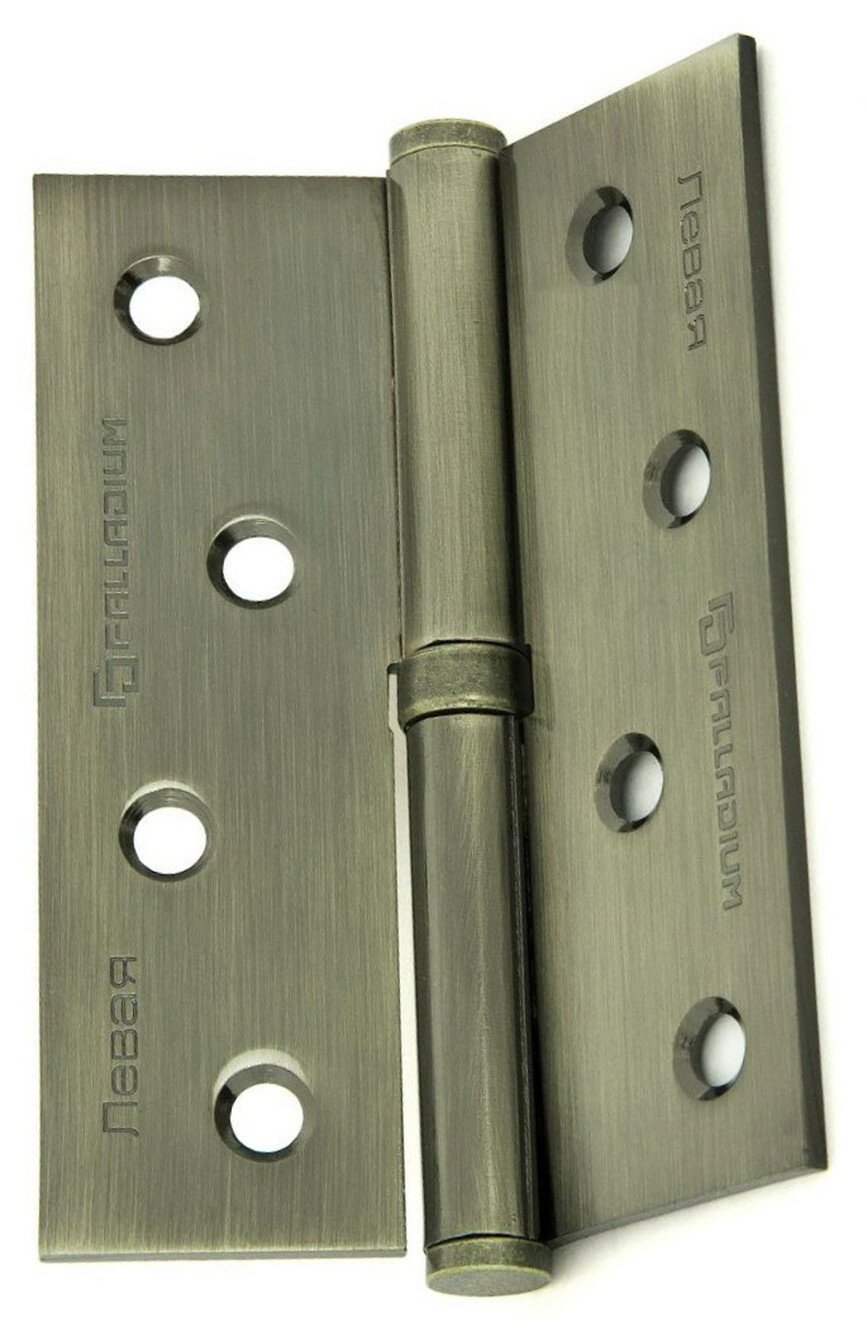 Дверная петля разъемная врезная Palladium N613S4ABL 100х75х25 мм антич. бронза