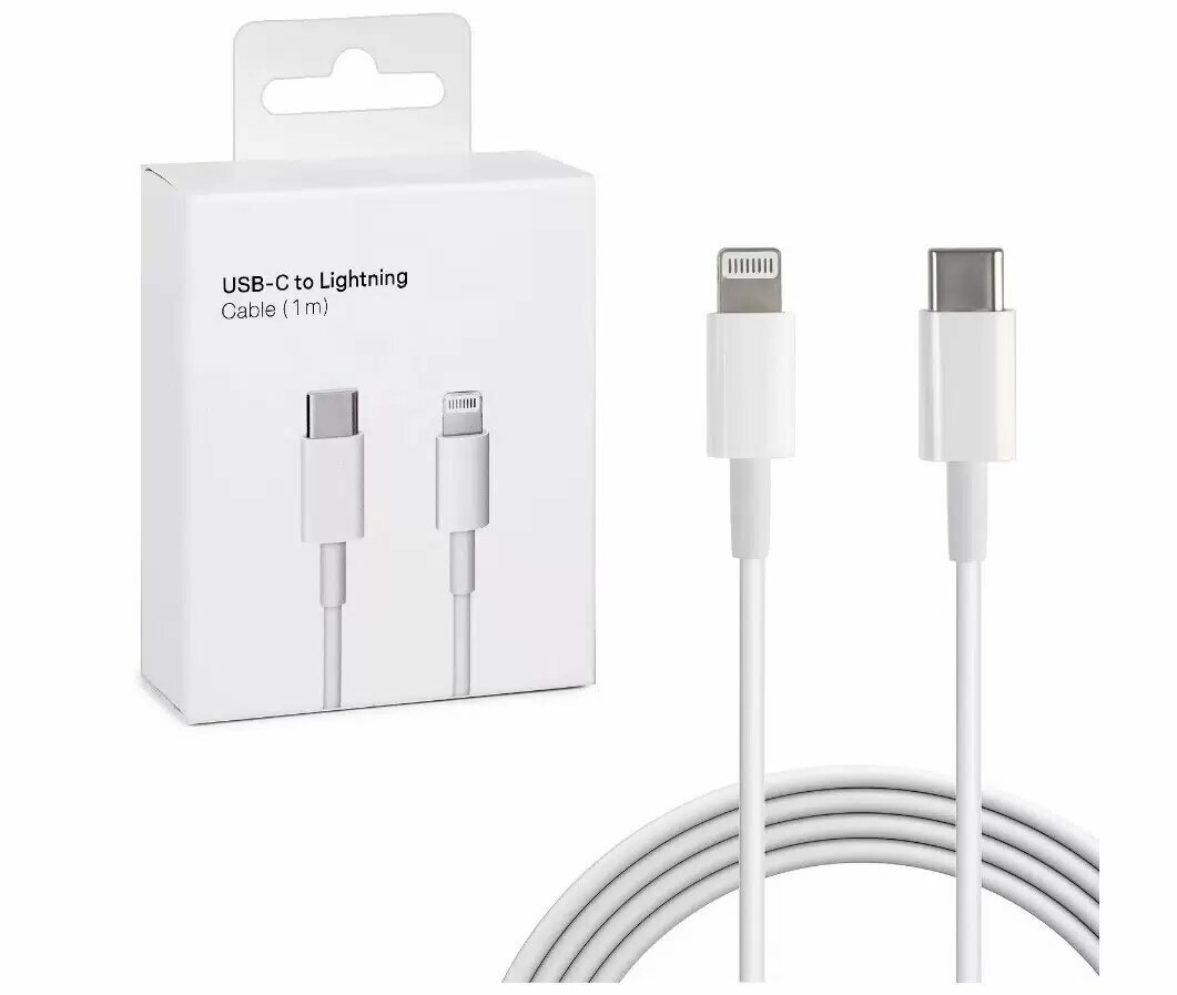 Оригинальный кабель Apple USB-C to Lightning Для iPhone, быстрая зарядка и передача данных — фото 1