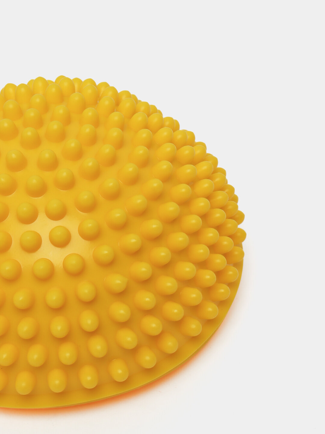 Балансировочная подушка степпер, с шипами, диаметр 16см, желтая — фото 1
