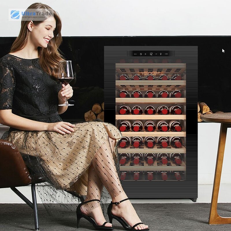 Изображение Винный шкаф с постоянной температурой и воздушным охлаждением Vinocave Wine Cabinet With Constant Temperature 52 bottles (CWC-120AJP)