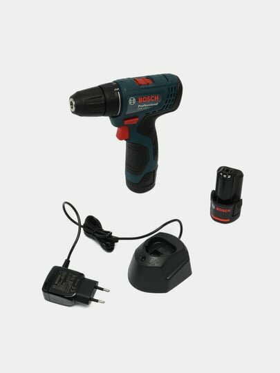 Аккумуляторный шуруповерт Bosch GSR 120-LI, с двумя аккумуляторами и зарядным устройством