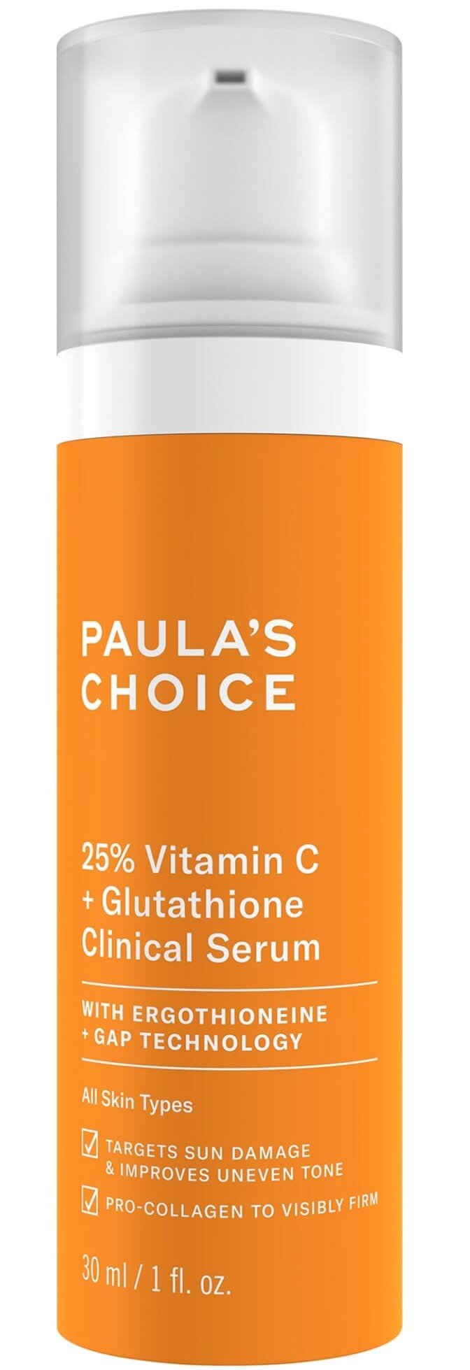 Сыворотка с 25% витамина С для всех типов кожи Paula’s Choice 25% Vitamin C + Glutathione Clinical Serum