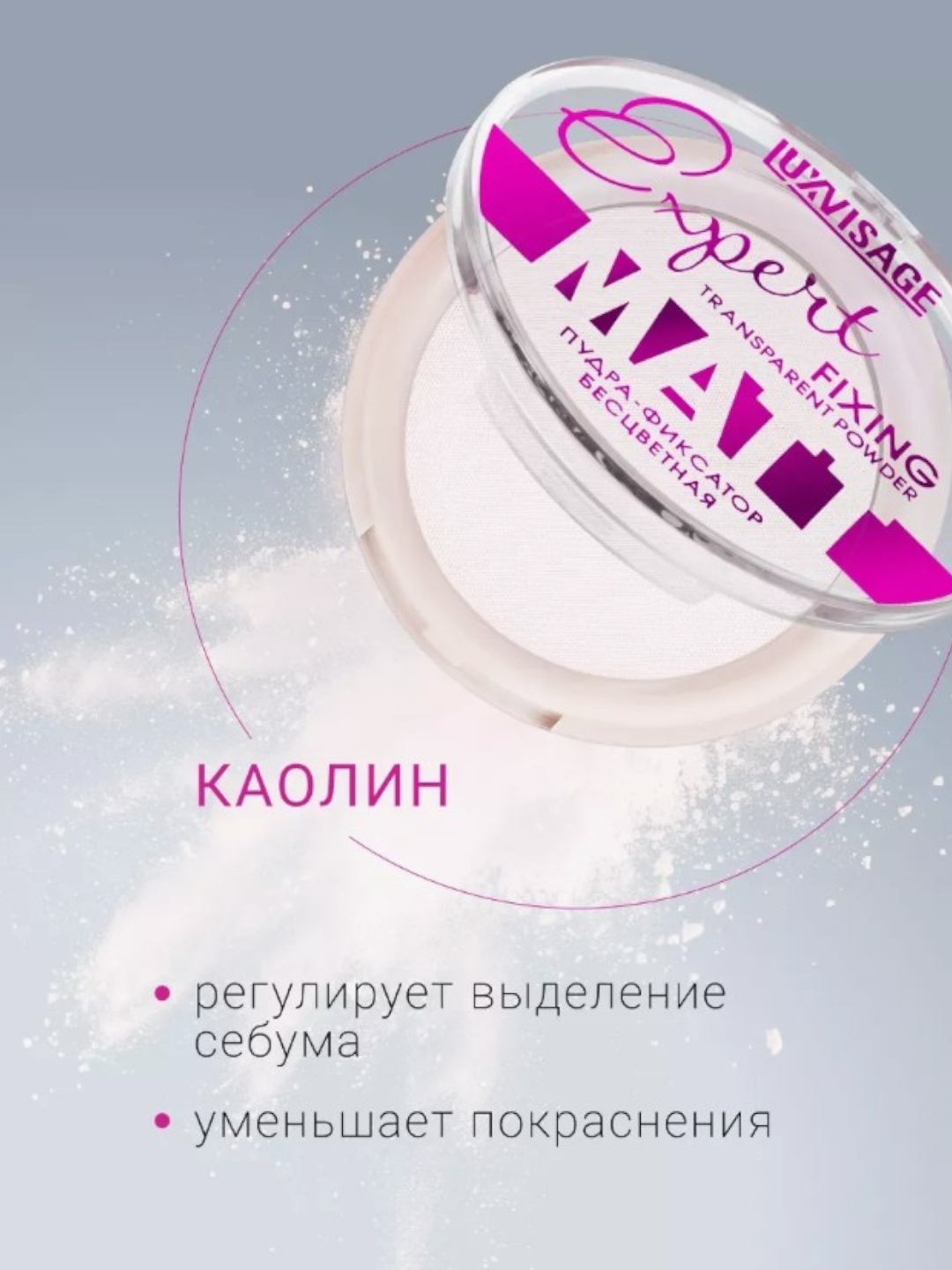 Пудра-фиксатор Expert Matt LUXVISAGE, для макияжа, матирующая — фото 1