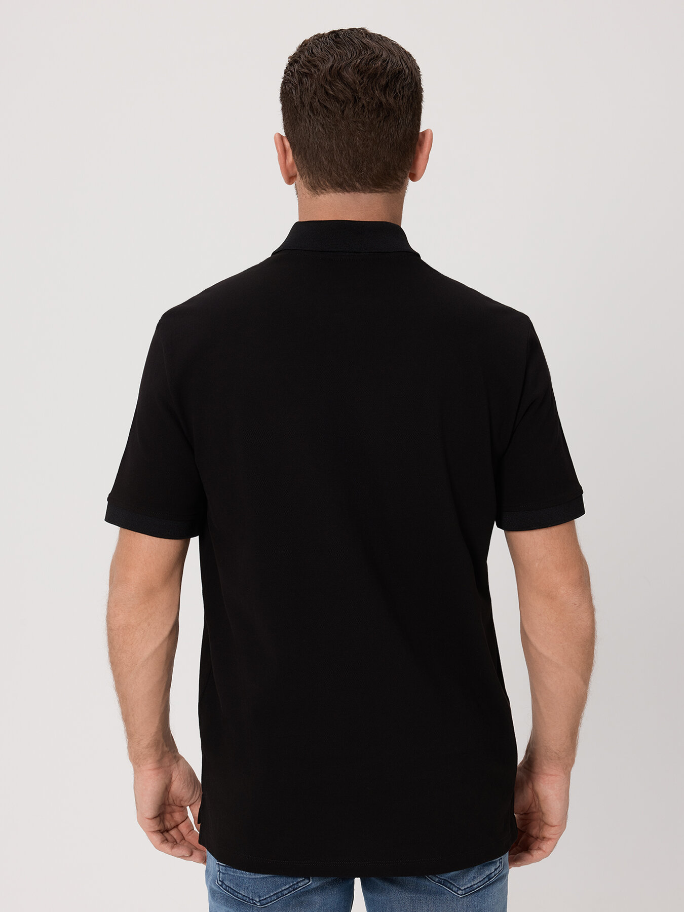 Поло Armani Exchange, размер M, черный — фото 1