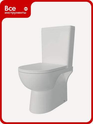 Изображение товара Унитаз напольный Teymi Aina безободковый, сиденье микролифт T40205 ЦБ-00269470