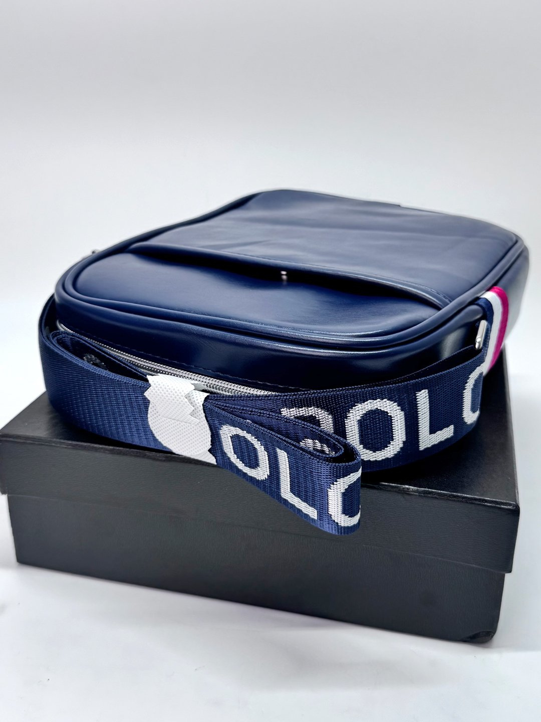 Сумка кросс-боди U.S. POLO ASSN., фактура гладкая, темно-синий — фото 1