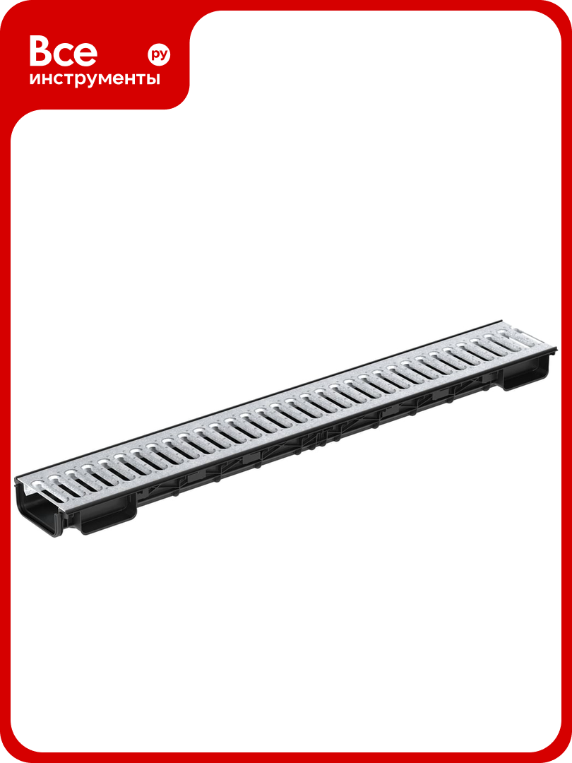 Лоток Ecoteck Lite 100h56 с решеткой стальной  кл  А15 ДИ 14705000 46610