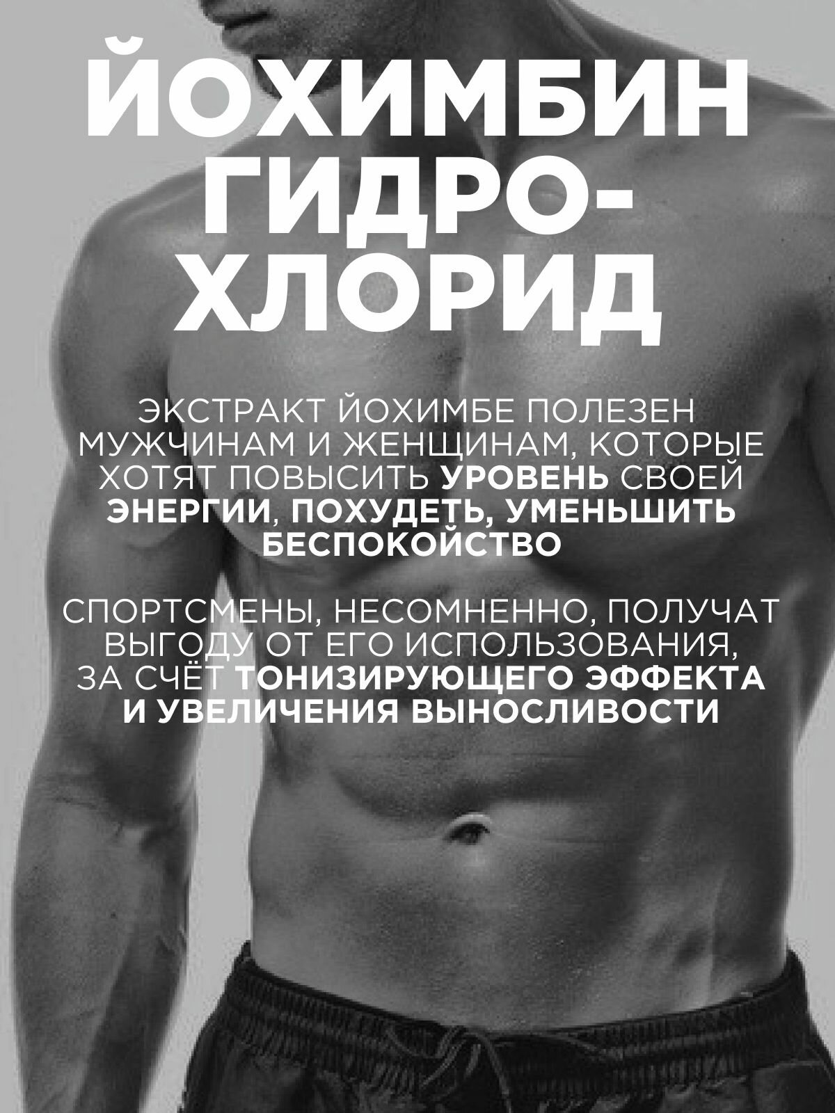 Йохимбин гидрохлорид 2,5 мг Йохимбе экстракт, 60 таб. PROTEIN.COMPANY — фото 1