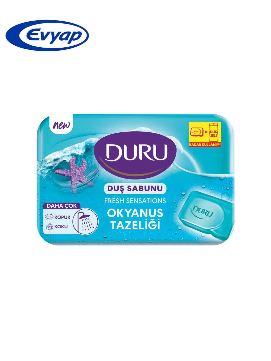 Мыло для душа DURU FRESH SENS EXTRA OCEAN, 150 гр