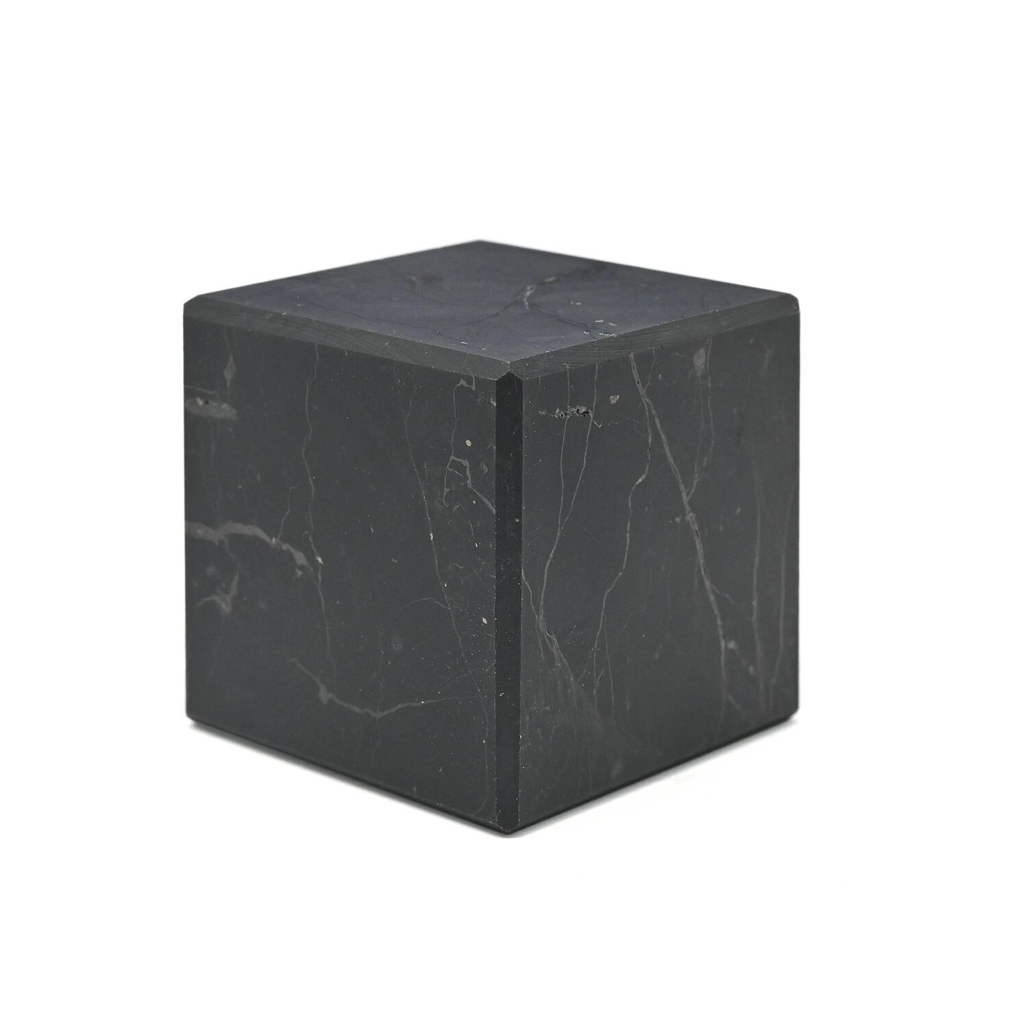 Куб из шунгита неполированный, сторона 30-35мм. .