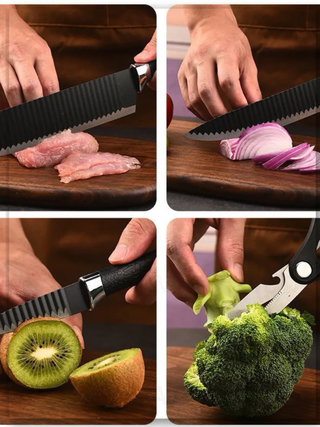 Набор кухонных ножей Zepter, нержавеющая сталь, удобные ручки, 6 шт — фото 1