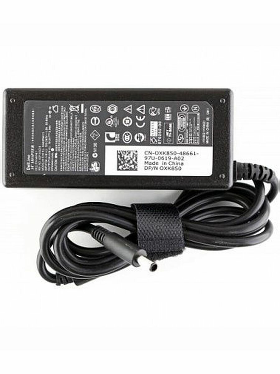 Блок питания для ноутбука Dell 4.5x3.0мм, 65W (19.5V, 3.34A) c сетевым кабелем