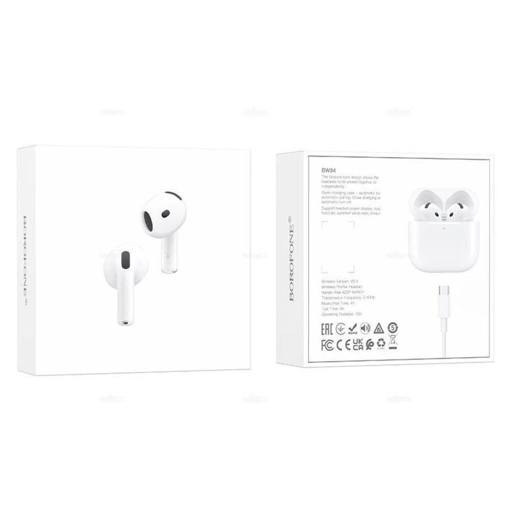 Наушники Borofone BW94, беспроводные, Bluetooth 5.4, с микрофоном
