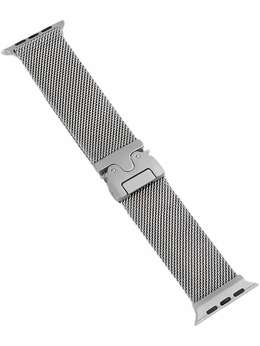 Ремешок для Apple Watch 49 / 45 / 44 mm Natural Titanium New Milanese Loop — фото 1