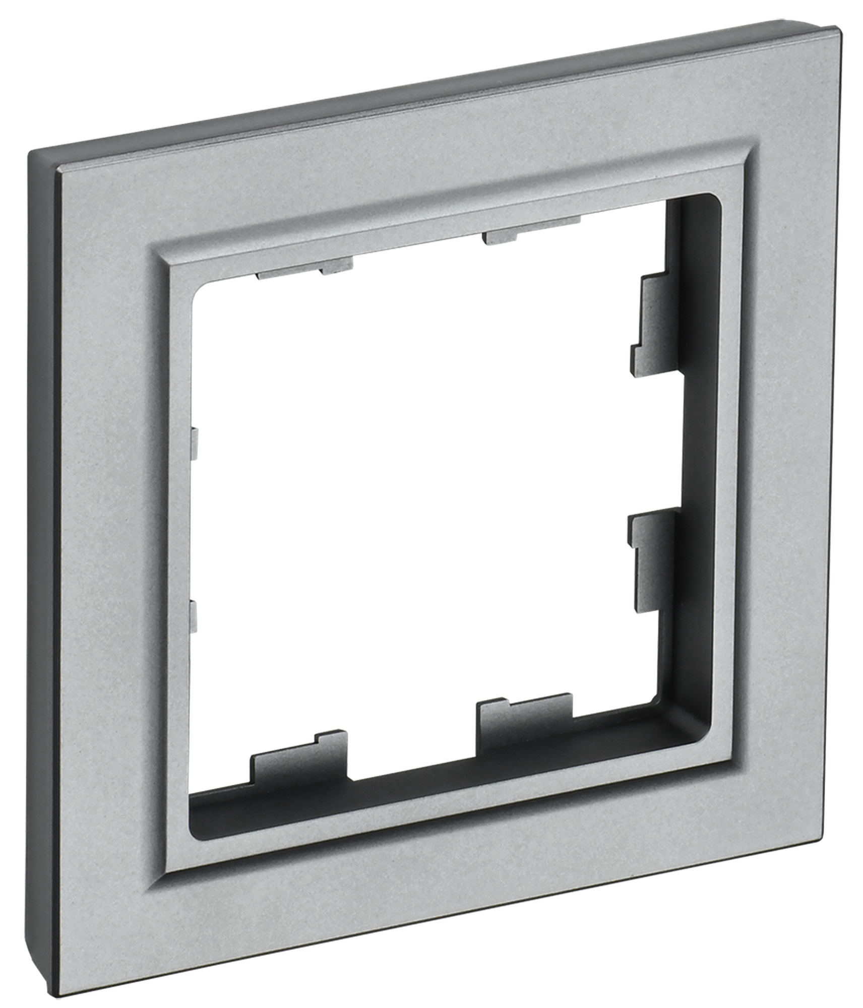 Рамка IEK Brite BR-M12-K46, термопласт, сталь, 1 пост, IP 20