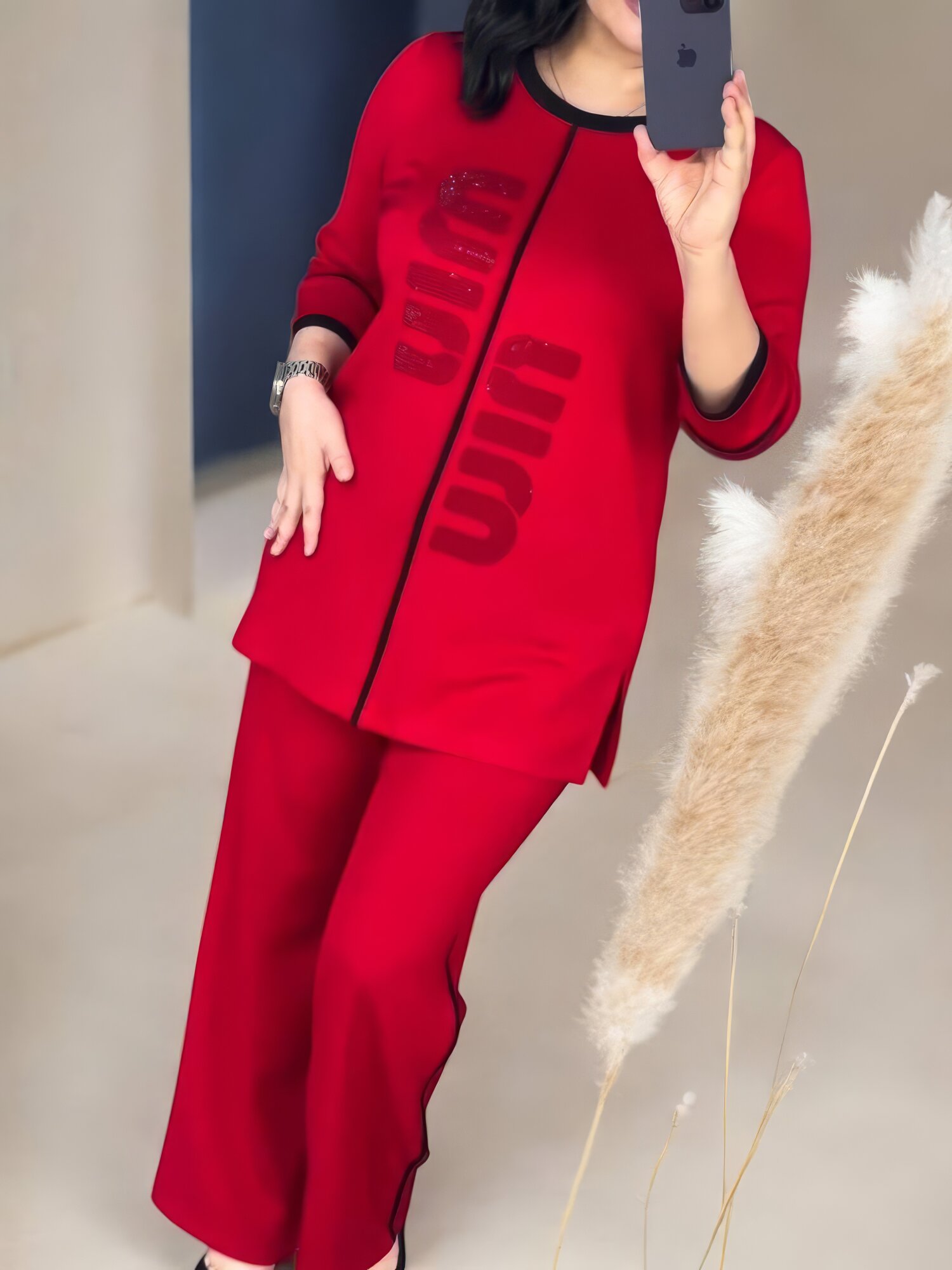 Комплект  без серия, размер 54, красный