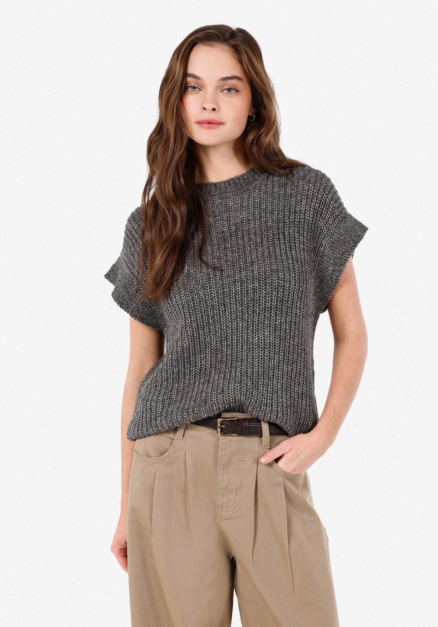 Свитер COLIN'S Regular Fit, размер S, , серый