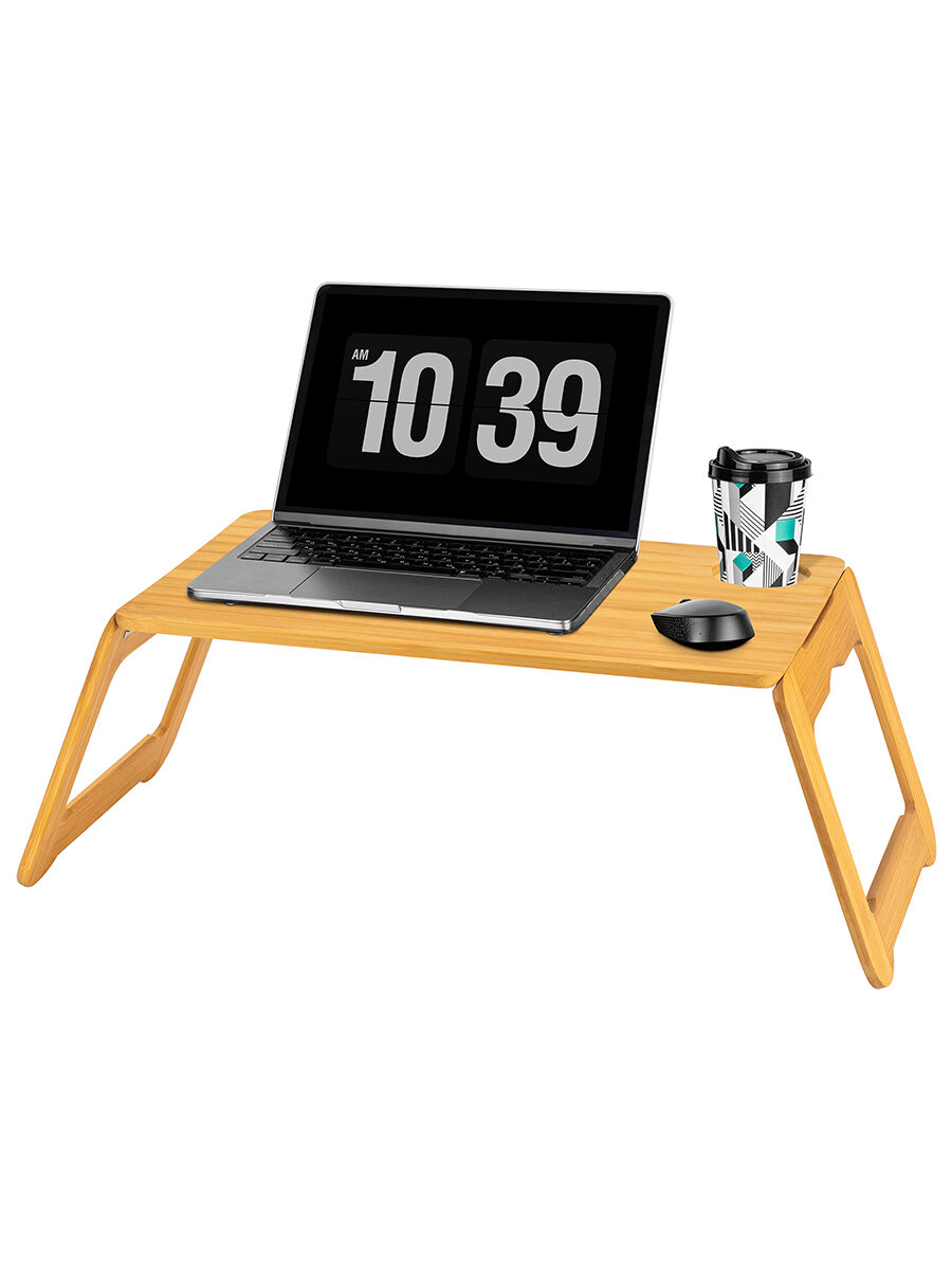 Изображение Столик для ноутбука и планшета 61х30х22 см El Casa со складными ножками