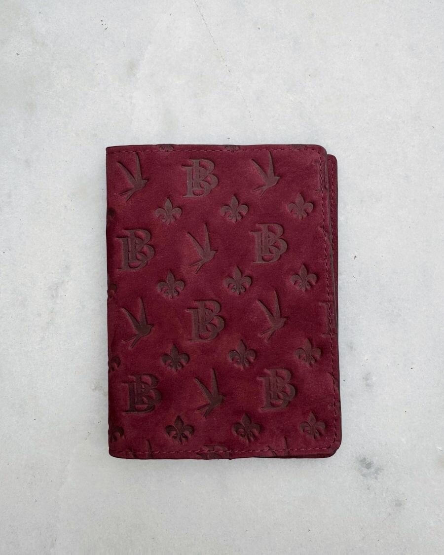 Обложка для паспорта Beautiful Birds, бордовый