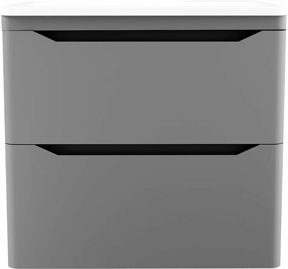 Тумба под раковину без столешницы Style Line Марелла 70 подвесная антискрейтч серая