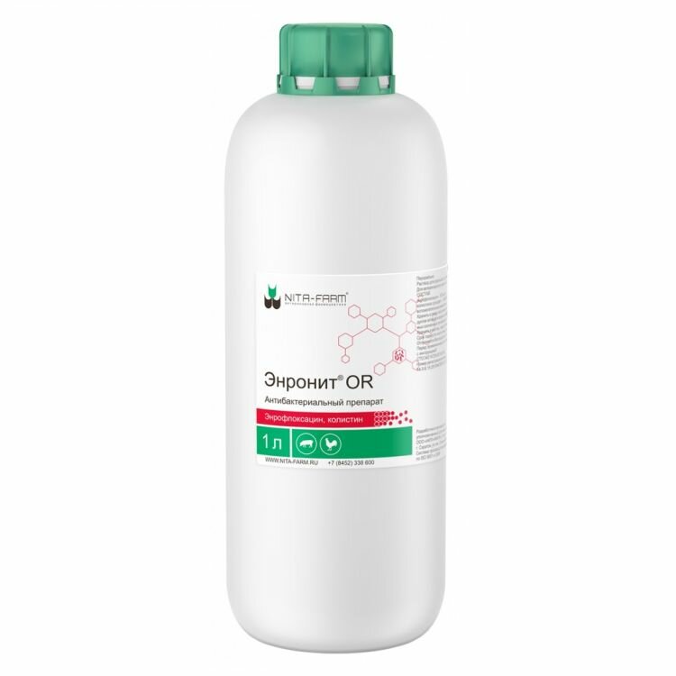 NITA-FARM "Энронит OR," раствор для орального применения, 1 л