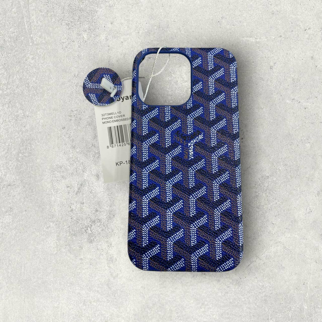 Чехол Goyard, для iPhone xs, с рисунком, герметичный, пластик/полиуретан, — фото 1