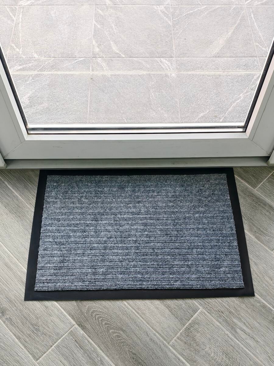 Коврик придверный 40х60 Трин входной серый — фото 1