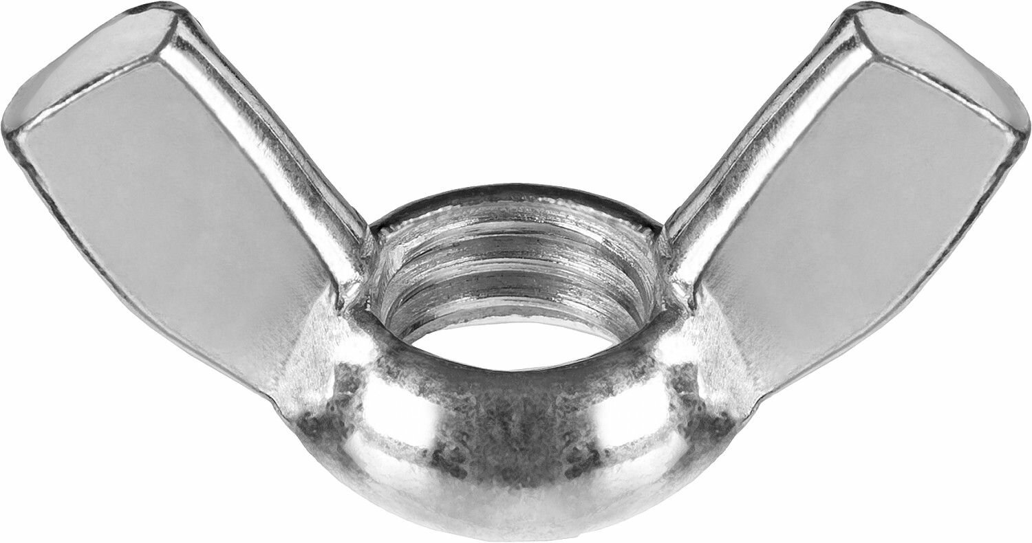 Барашковая гайка ЗУБР DIN 315 M5 цинк 6 штук 303736-05