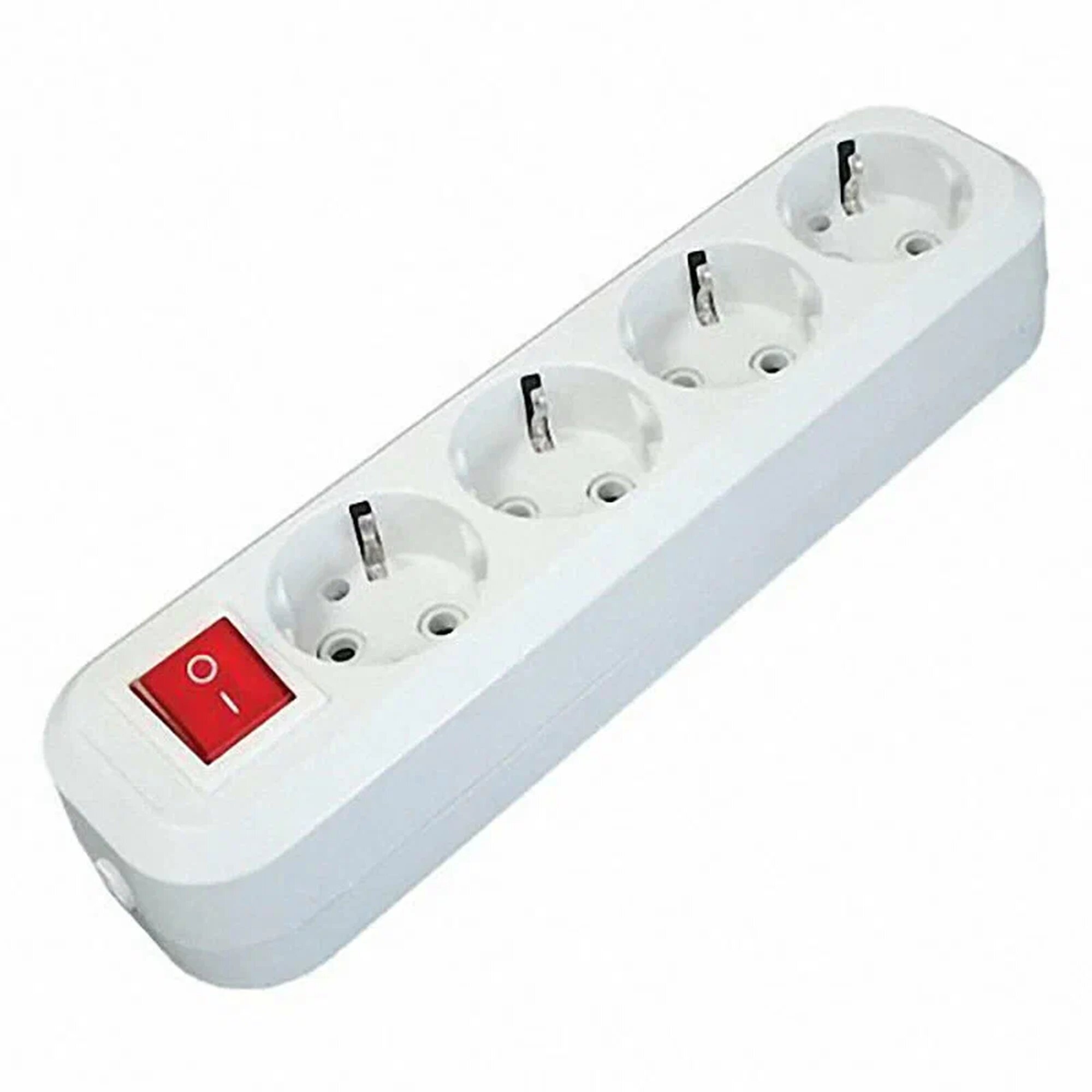 Колодка Электро на 4 гнезда с заземлением и выключателем 16 А