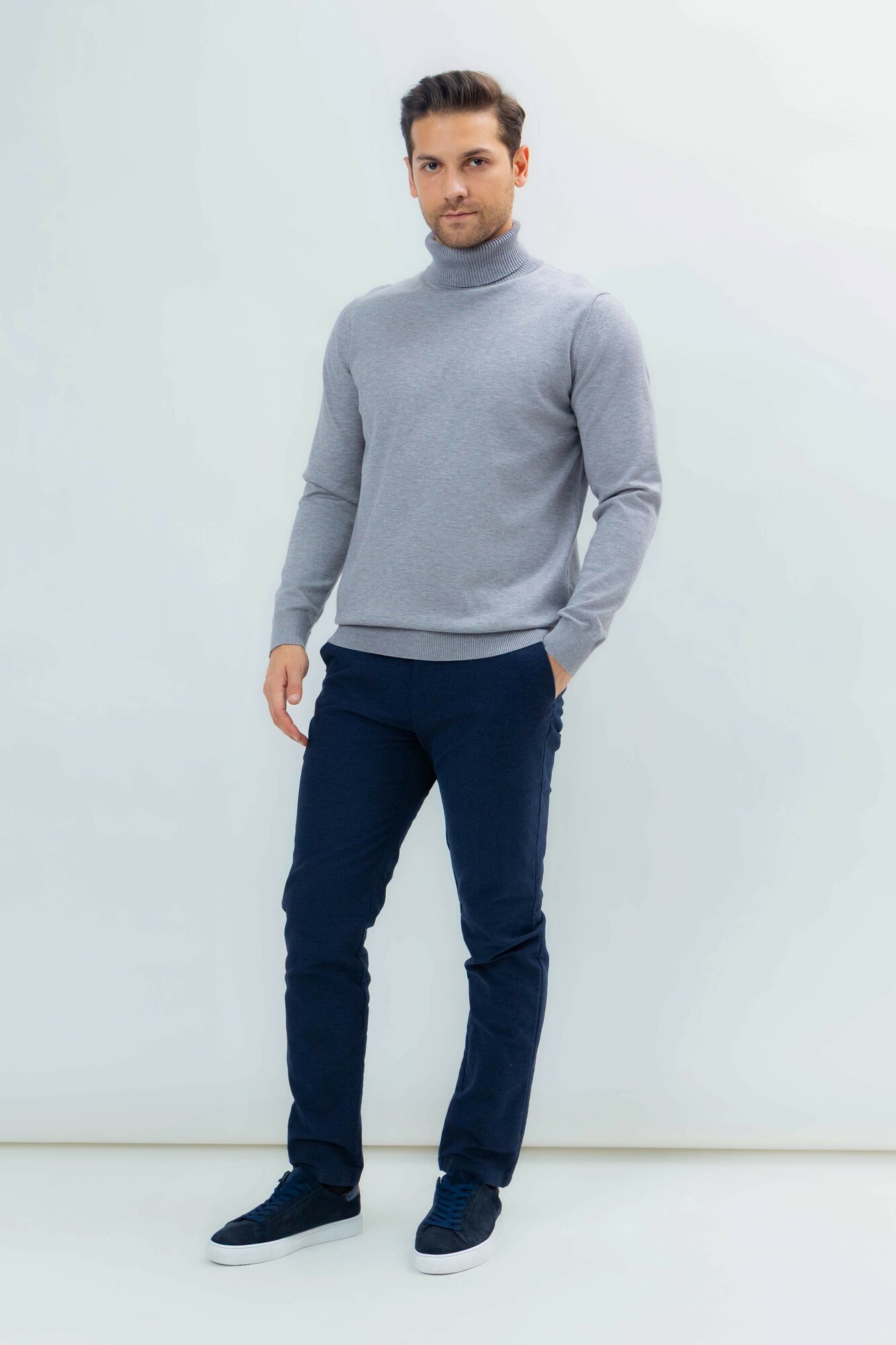 Брюки классические TERRA PRO, размер 30, navy — фото 1