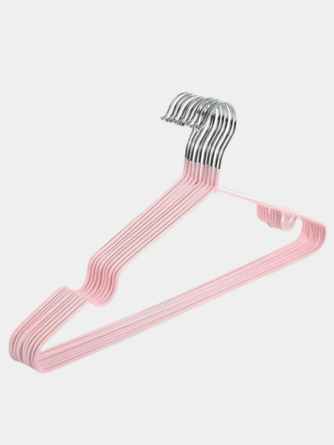 Вешалка для верхней одежды и брюк, пластиковые, и металический разноцветные1