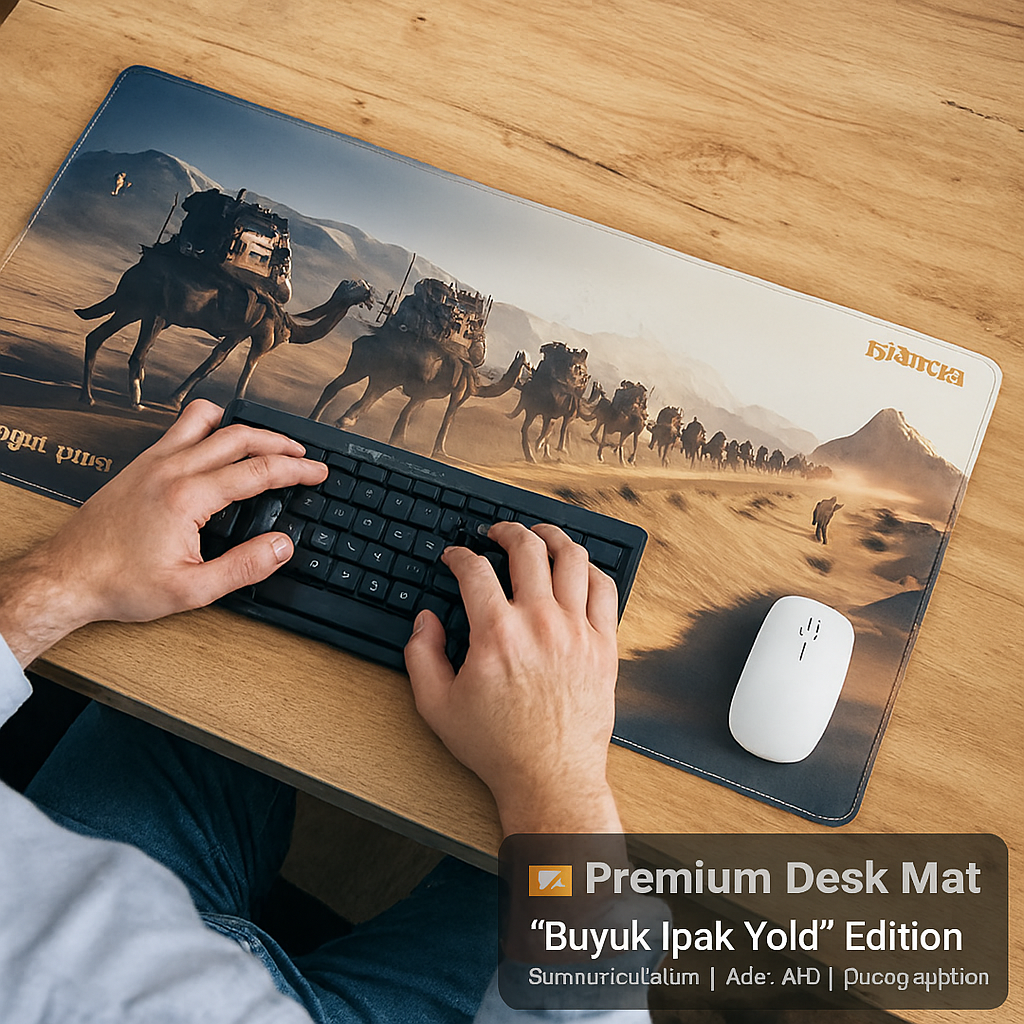 Коврик с изображением Буюк Ипак Юли для офиса и повседневного использования.