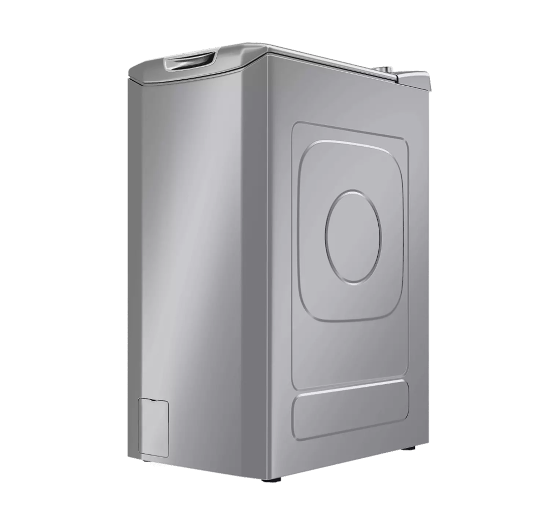 Узкая стиральная машина Haier RTXS G584TMHR-07, инверторная, вертикальная загрузка 8 кг, 1400 об/мин, серебро