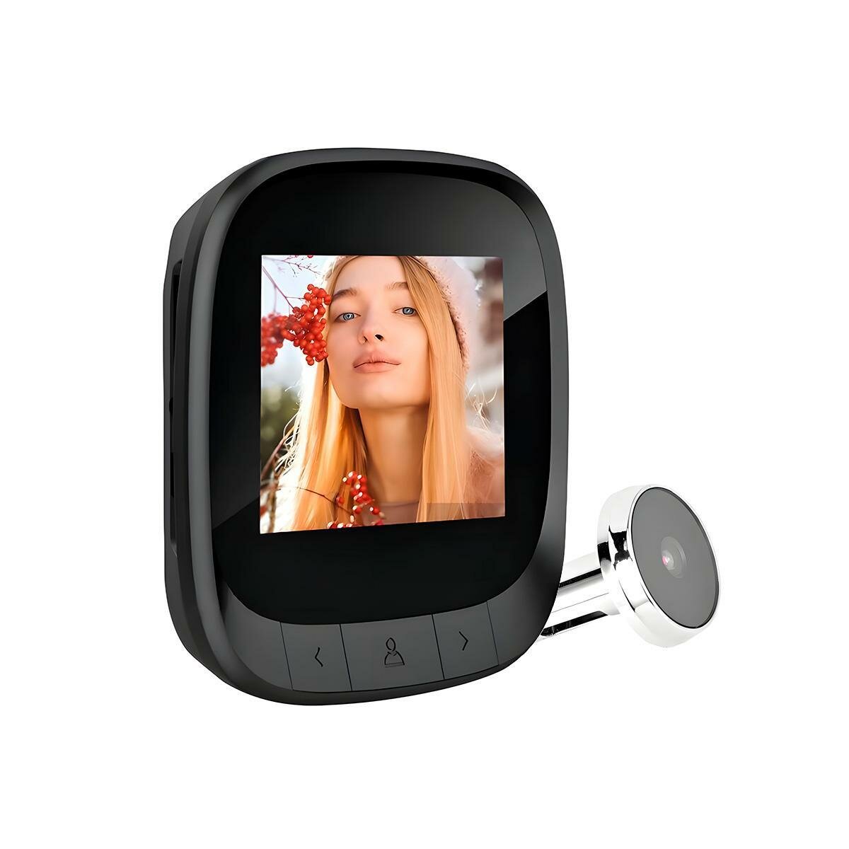 Видеоглазок в виде обычного на дверь в квартиру iHome S-03 (LCD) (W4740RU) с цветным монитором и встроенной памятью. Толщина двери: 35-115 мм.