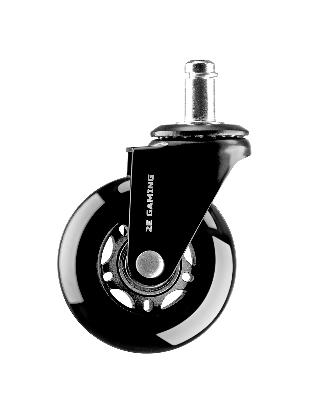 Комплект колес 2E Gaming "Universal", для кресел, крепление штырь, черные, 64мм, 2E-GWH-003-BK