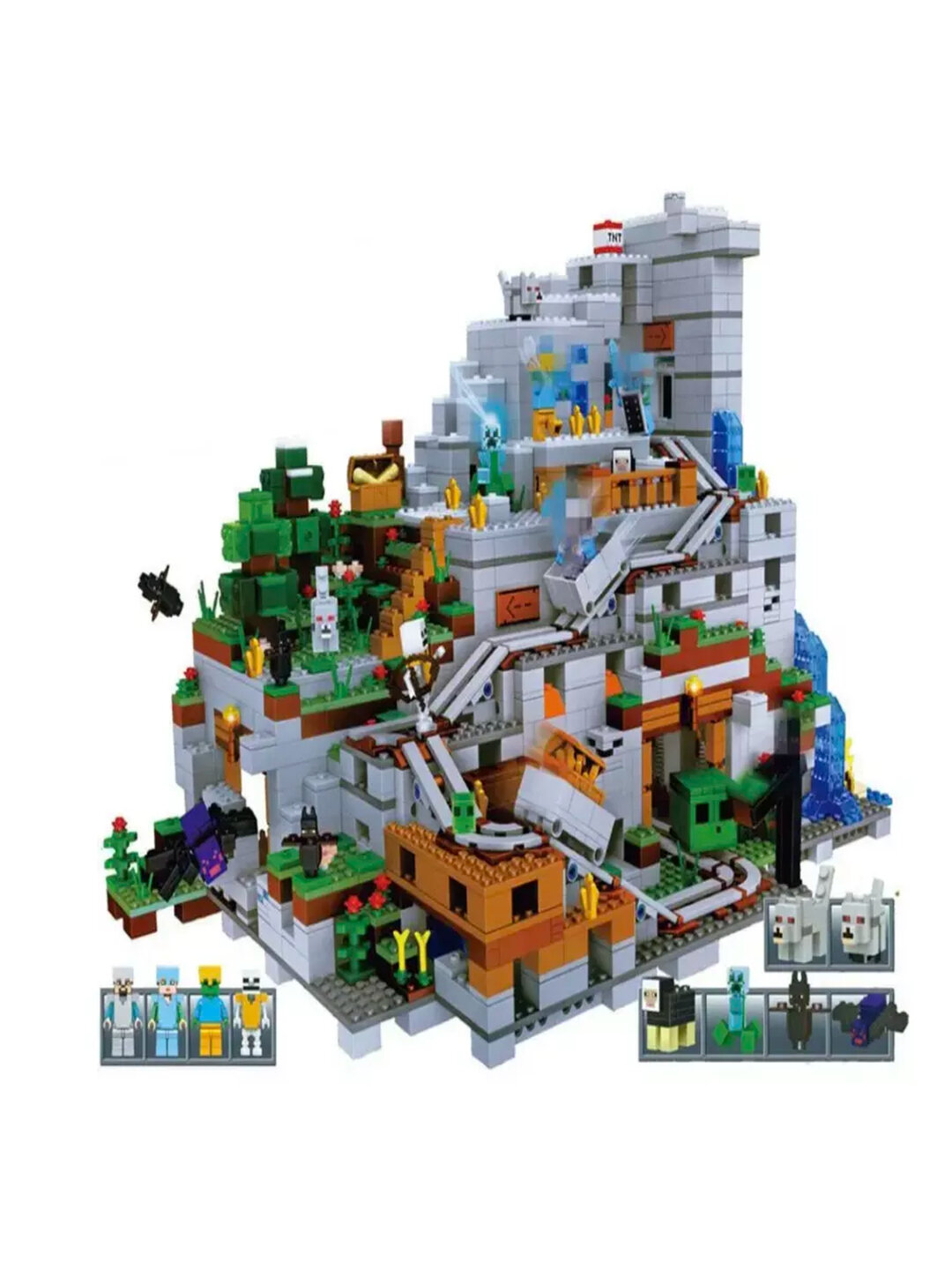 Конструктор Майнкрафт Горная Пещера 2688 деталей — фото 1
