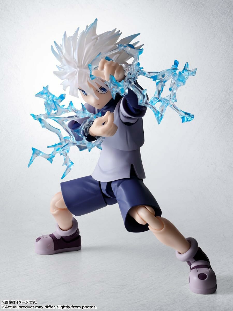 Killua S.H.Figuarts Hunter x Hunter, 13,5 см, лица/руки, Kanmuru, электр. эффекты — фото 1
