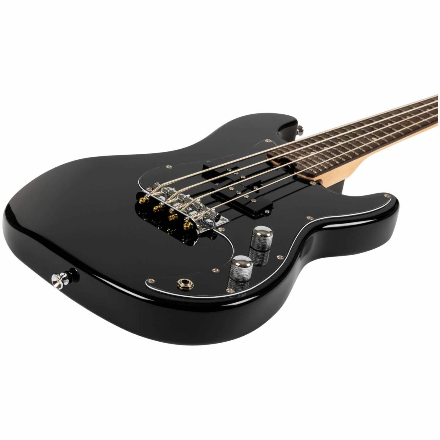 Бас-гитара Flight Mini Bass Lite BK уменьшенная — фото 1