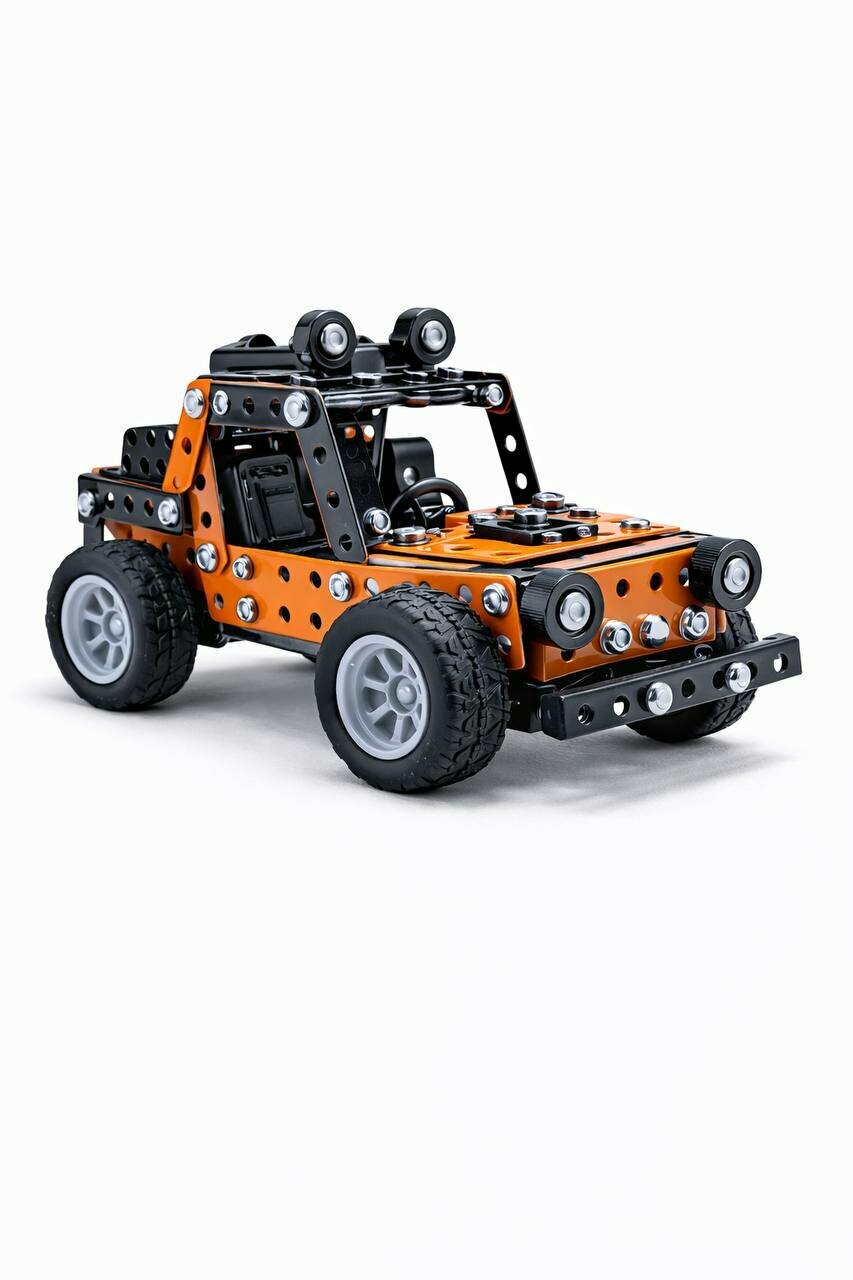 Конструктор винтовой "Транспорт", 190 деталей, металлический — фото 1