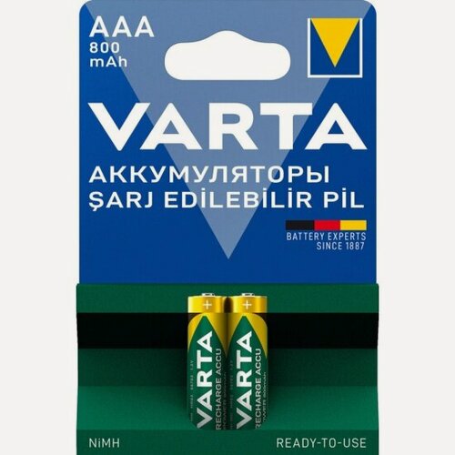 Изображение товара Аккумулятор Varta LR03 AAA 800 mAh R2U (уп 2 шт)