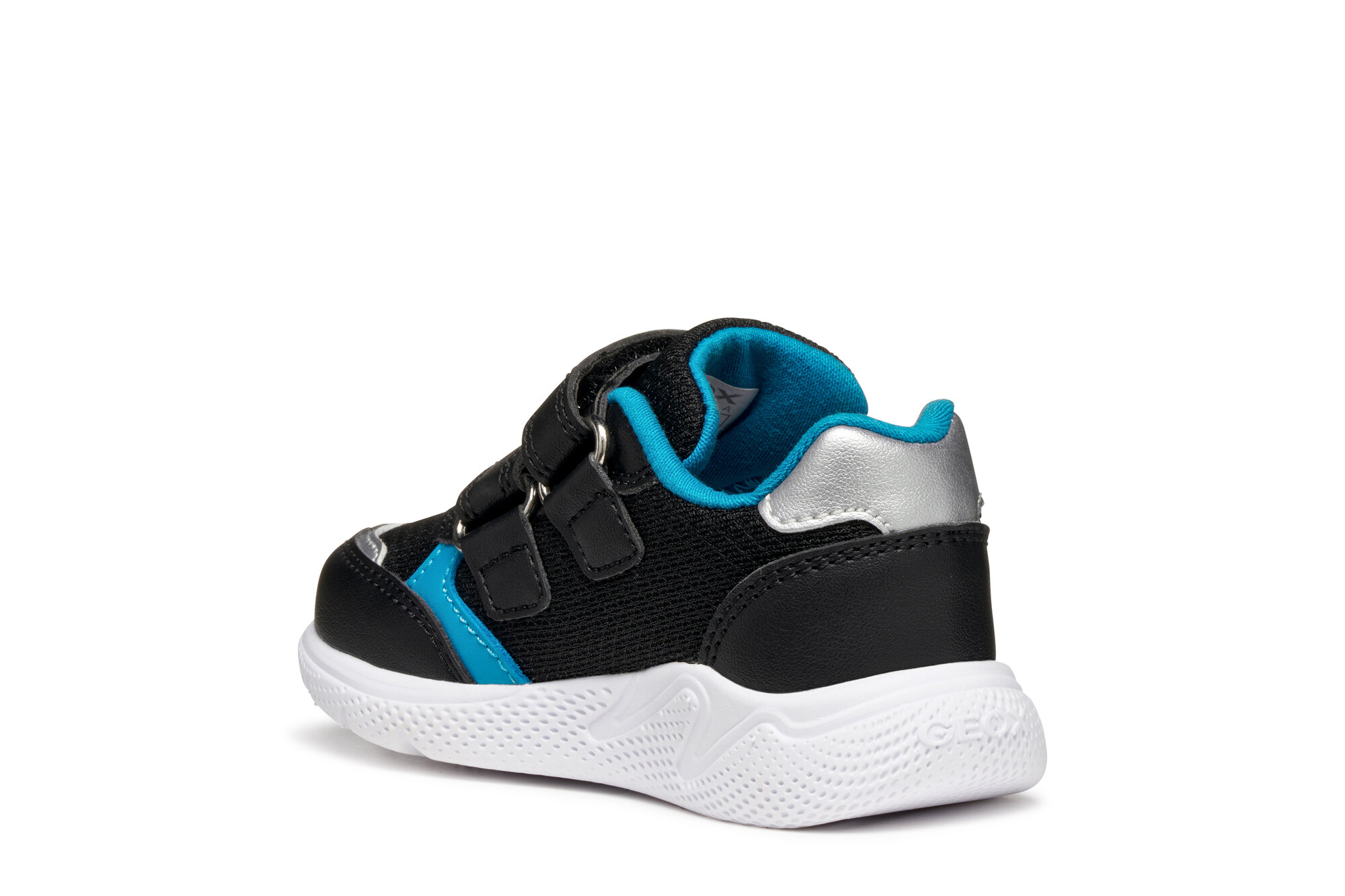 Кроссовки GEOX, размер 23 EU, черный/голубой — фото 1