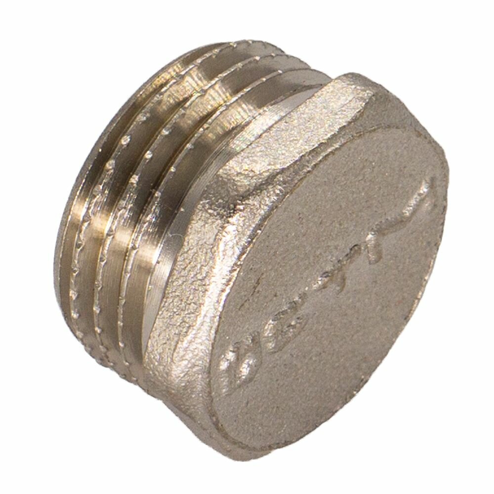 Заглушка 1/2", латунная, резьба наружная, 3 шт — фото 1