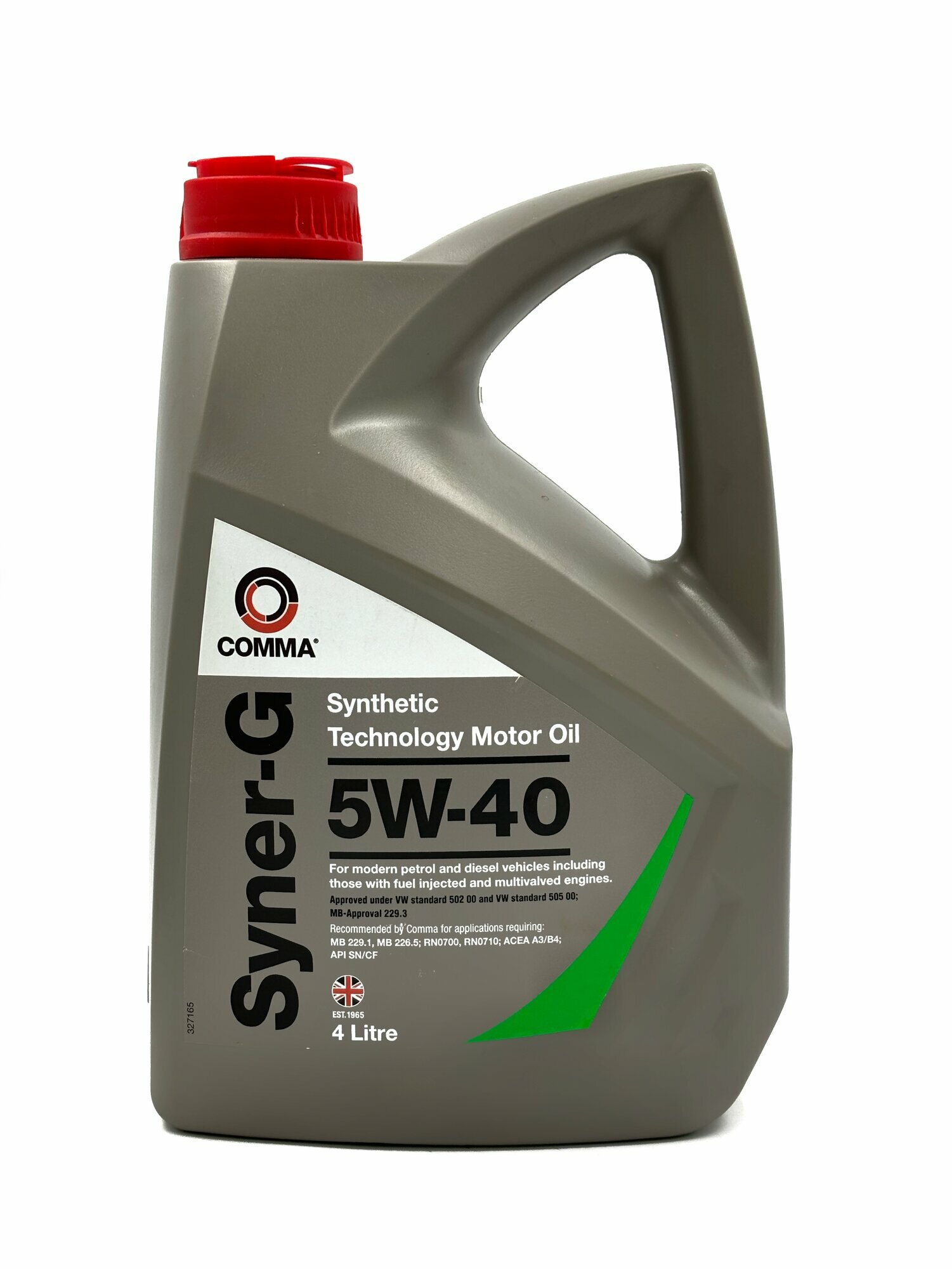 Масло моторное Comma Syner-G 5w-40, 4 литра , синтетическое ,