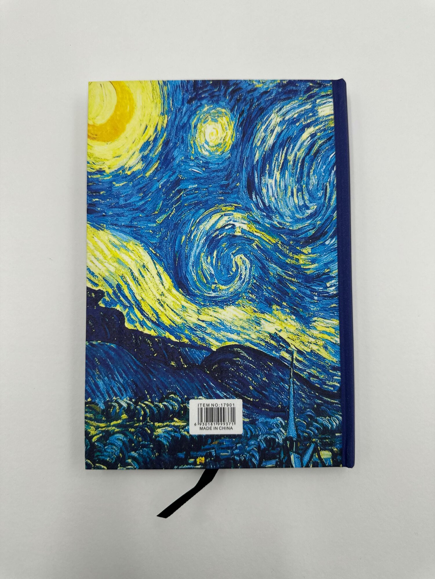 Блокнот A5 Ван Гог с чёрными страницами 100 листов арт стиль — фото 1
