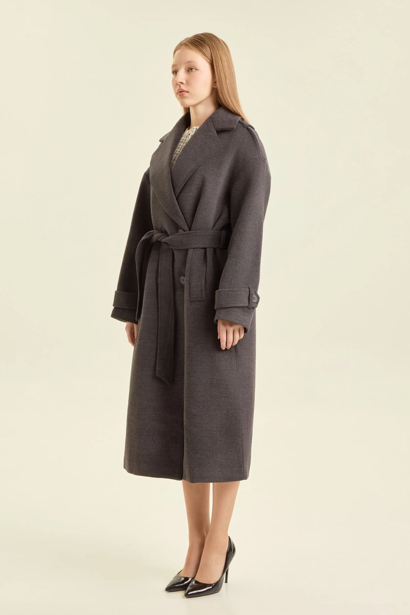 Пальто Selfie, размер S, серый — фото 1