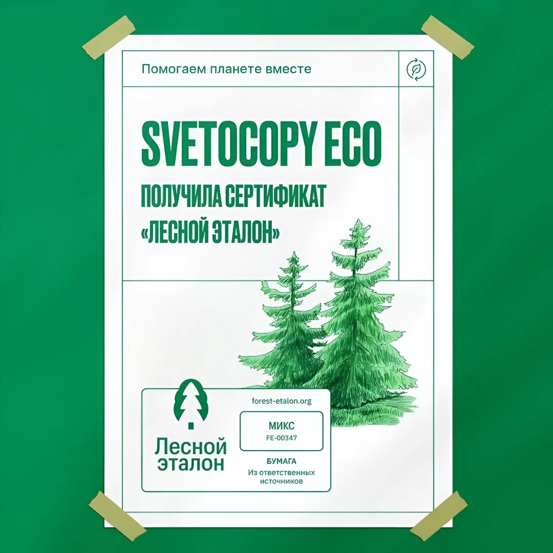 Бумага Svetocopy eco А4 для принтера белая 500 листов офисная
