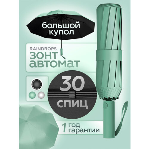 Зонт RAINDROPS, голубино-синий