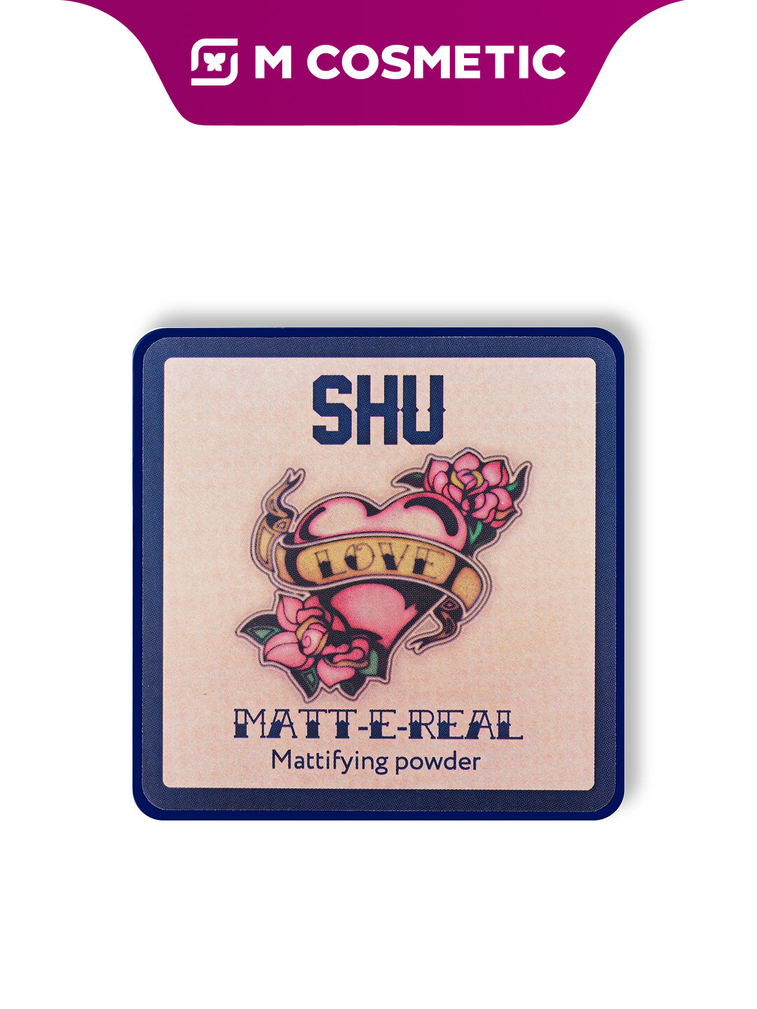 Пудра SHU Matte-Real №305, компактная, фиксирующая, для всех типов кожи