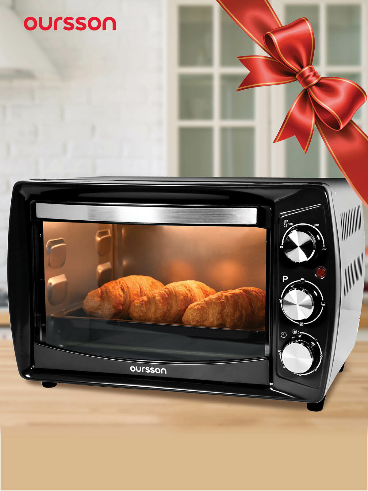 Мини-печь Oursson МО2011 BL, 3 режима нагрева, механическое управление, таймер