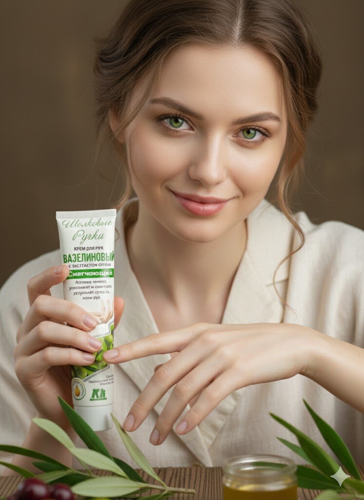 Kk Klin-kosmetika Вазелиновый с екстарктом оливы, Крем для рук, сухой кожи, универсальный, 125 мл